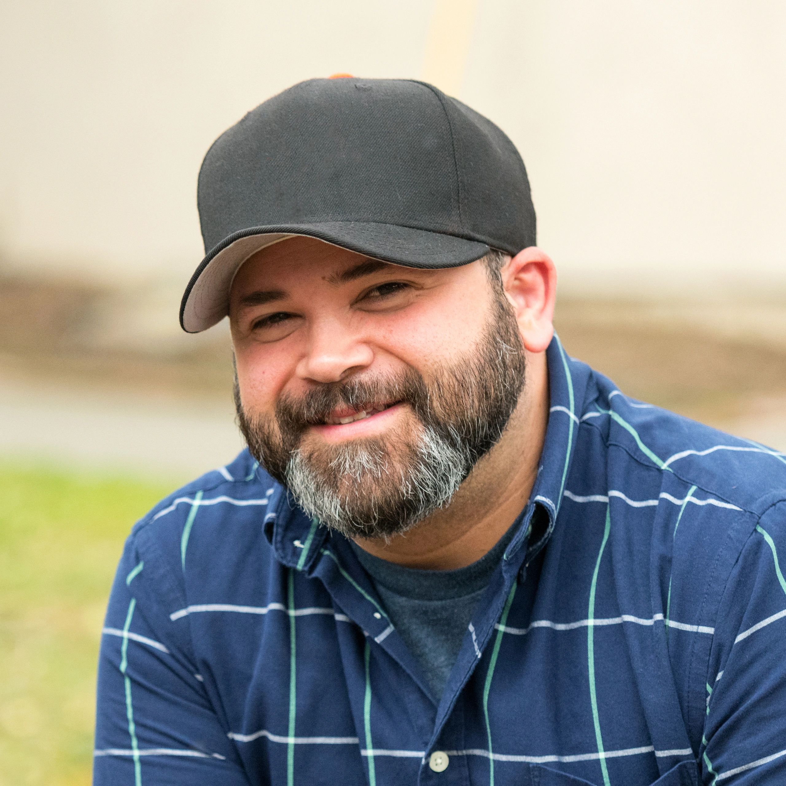 Smiling farmer portrait outdoors
